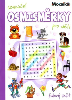 Mozaika - Senzační osmisměrky pro děti - fialový sešit - 