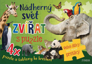 Nádherný svět zvířat s puzzle - neuveden