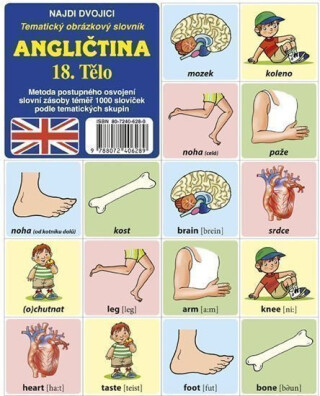 Najdi dvojici - Angličtina - 18. Tělo - kolektiv autorů
