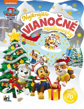 Najkrajšie vianočné omaľovánky so samolepkami Tlapková patrola - 