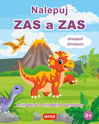Nalepuj ZAS a ZAS Dinosauři / Dinosaury - snímatelné / snímateľné samolepky - neuveden
