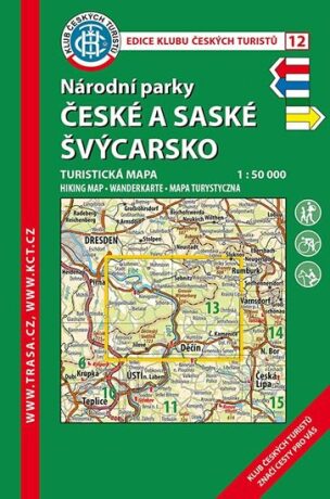 Národní Parky České a Saské Švýcarsko 1:50 000/ KČT 12 - neuveden