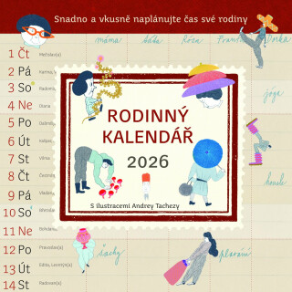 Rodinný kalendář 2026 - Andrea Tachezy,Pavla Köpplová