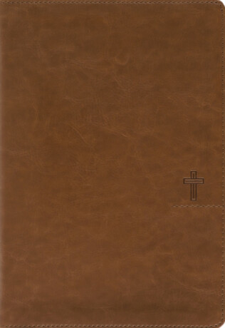 NASB, Thinline Bible, Giant Print, Leathersoft, Brown, Red Letter, 1995 Text, Comfort Print - Zondervan