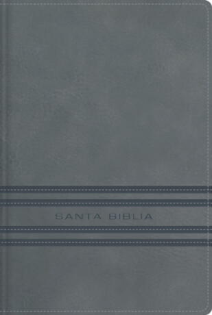 NBLA, Santa Biblia, Edicion versificada, Tamano bolsillo, Leathersoft, Gris, Palabras de Jesus en rojo, Comfort Print - NBLA-Nueva Biblia de Las Americas,Vida