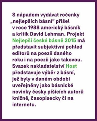 Nejlepší české básně 2015 - Petr Borkovec,Tomáš Gabriel