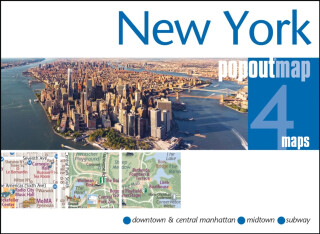 New York PopOut Map - pocket size, pop up map of new york city - 