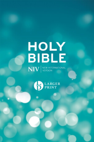 NIV Larger Print Blue Hardback Bible - New International Version