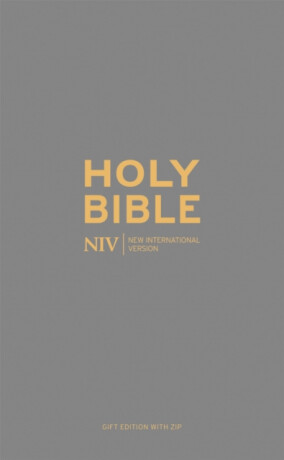 NIV Pocket Charcoal Soft-tone Bible with Zip - New International Version