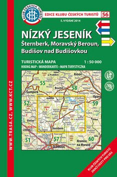 KČT 56 Nízký Jeseník 1:50 000 / Turistická mapa, 6. vydání 2017 - neuveden