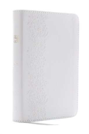 NKJV, Bride's Bible, Leathersoft, White, Red Letter, Comfort Print - Thomas Nelson