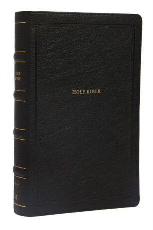 NKJV, End-of-Verse Reference Bible, Personal Size Large Print, Leathersoft, Black, Red Letter, Comfort Print - Thomas Nelson