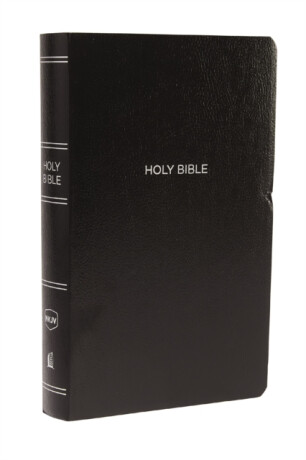 NKJV, Gift and Award Bible, Leather-Look, Black, Red Letter, Comfort Print - Thomas Nelson