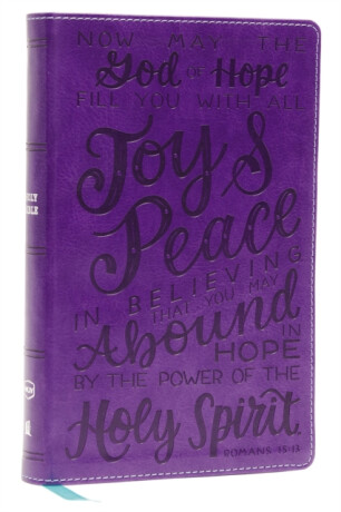 NKJV, Holy Bible for Kids, Verse Art Cover Collection, Leathersoft, Purple, Comfort Print - Thomas Nelson