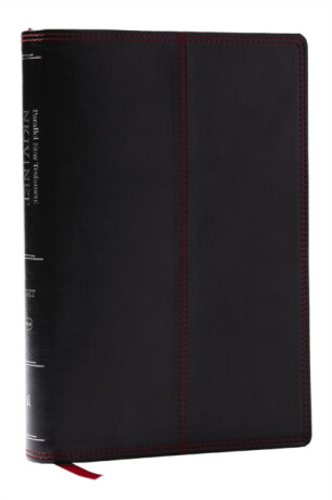 NKJV-NET Parallel New Testament with NET Translators' Notes, Black Leathersoft, Red Letter, Comfort Print - Thomas Nelson