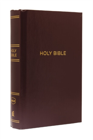 NKJV, Pew Bible, Large Print, Hardcover, Burgundy, Red Letter, Comfort Print - Thomas Nelson