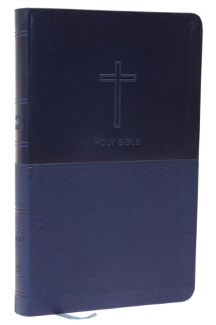 NKJV, Value Thinline Bible, Blue Leathersoft, Red Letter, Comfort Print - Thomas Nelson