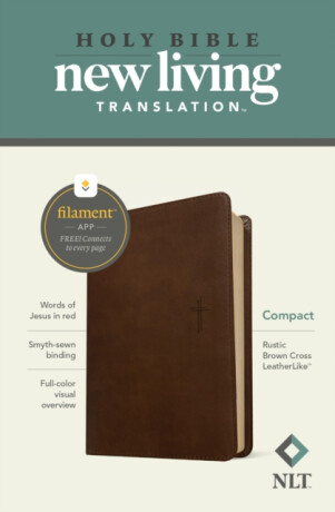 NLT Compact Bible, Filament Enabled Edition, Rustic Brown - Tyndale
