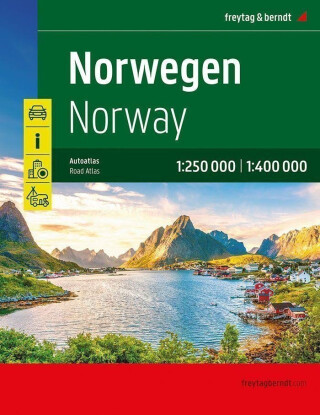 Norsko 1:250 000 – 1:400 000 / autoatlas - neuveden