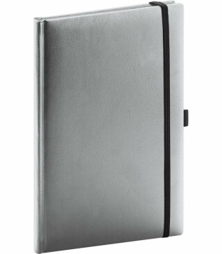 Notes Balacron, stříbrný, tečkovaný