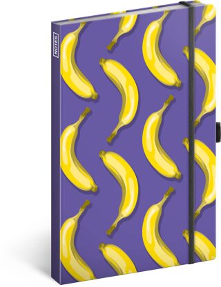 NOTIQUE Notes Banány, linkovaný, 13 x 21 cm - neuveden