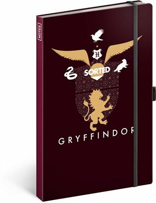 Notes Harry Potter - Gryffindor linkovaný, 13 × 21 cm - neuveden