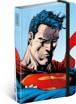 Notes Superman - World Hero, linkovaný, 11 × 16 cm - neuveden