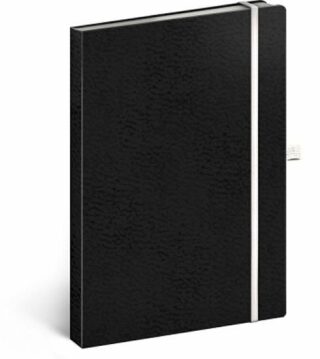 Notes - Vivella Classic černý/bílý, linkovaný, 15 x 21 cm - neuveden