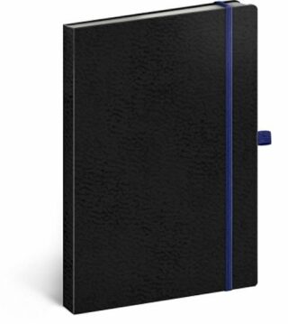 Notes - Vivella Classic černý/modrý, linkovaný, 15 x 21 cm - neuveden