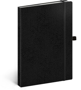 Notes - Vivella Classic černý/černý, tečkovaný, 15 x 21 cm - neuveden