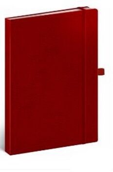 Notes - Vivella Classic červený/červený tečkovaný, 15 x 21 cm - neuveden