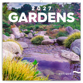 NOTIQUE Grid calendar Gardens 2027, 30 x 30 cm - 