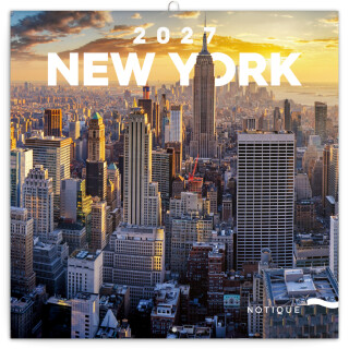 NOTIQUE Grid calendar New York 2027, 30 x 30 cm - 