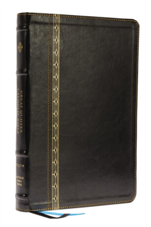 NRSVCE, Great Quotes Catholic Bible, Leathersoft, Black, Comfort Print - Catholic Bible Press