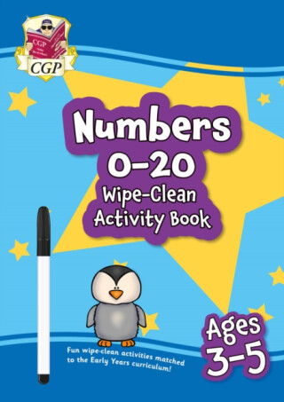 Numbers 0-20 Wipe-Clean Activity Book for Ages 3-5 (with pen) - CGP Books