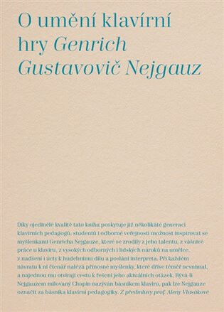 O umění klavírní hry - Genrich Gustavovič Nejgauz