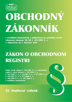 Obchodný zákonník Zákon o obchodnom registri - Kolektív autorov