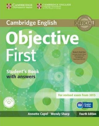 Objective First Student´s Book Pack (Student´s Book with Answers, CD-ROM & Class Audio CDs(2)), 4th Edition - Annette Capel,Wendy Sharp
