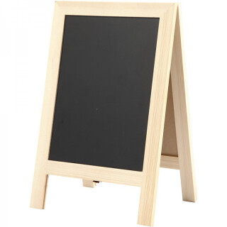 Oboustranná černá tabulka stojan 30x19cm - 