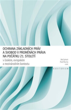 Ochrana základních práv a svobod v proměnách práva na počátku 21.  století - Pavel Šturma,Aleš Gerloch