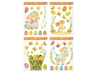 Okenní fólie 6917 s glitry Velikonoční 30 x 42 cm - 