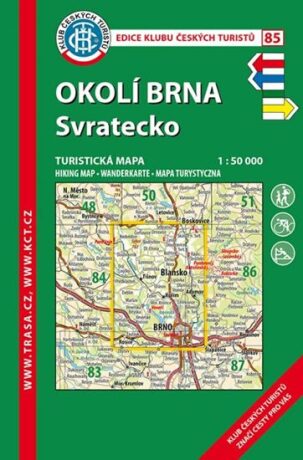 Okolí Brna, Svratecko /KČT 85 1:50T Turistická mapa - neuveden