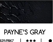 Olejová barva Meeden 60ml – 32 Payne’s Gray - 