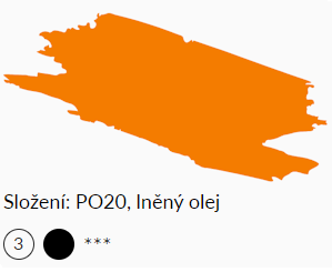 Olejová barva Umton 20ml – 0014 Kadmium oranžové světlé - 