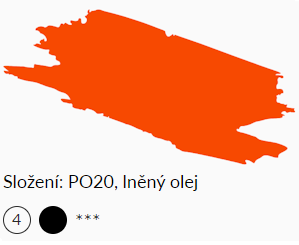 Olejová barva Umton 20ml – 0017 Kadmium červené světlé - 