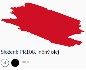 Olejová barva Umton 20ml – 0018 Kadmium červené tmavé - 