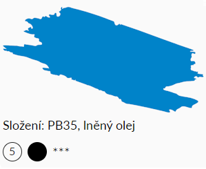 Olejová barva Umton 20ml – 0033 Coelinová modř - 