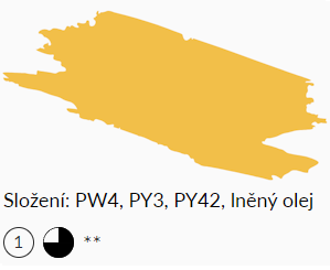 Olejová barva Umton 20ml – 0056 Neapolská žluť tmavá - 