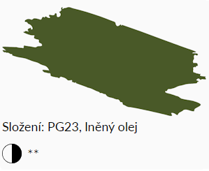 Olejová barva Umton 20ml – 0071 Zem zelená česká - 