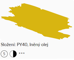 Olejová barva Umton 20ml – 0082 Aureolin - 